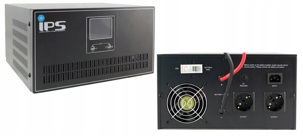 Domácí invertor ležící, 1600W, 230Vac, 24Vdc