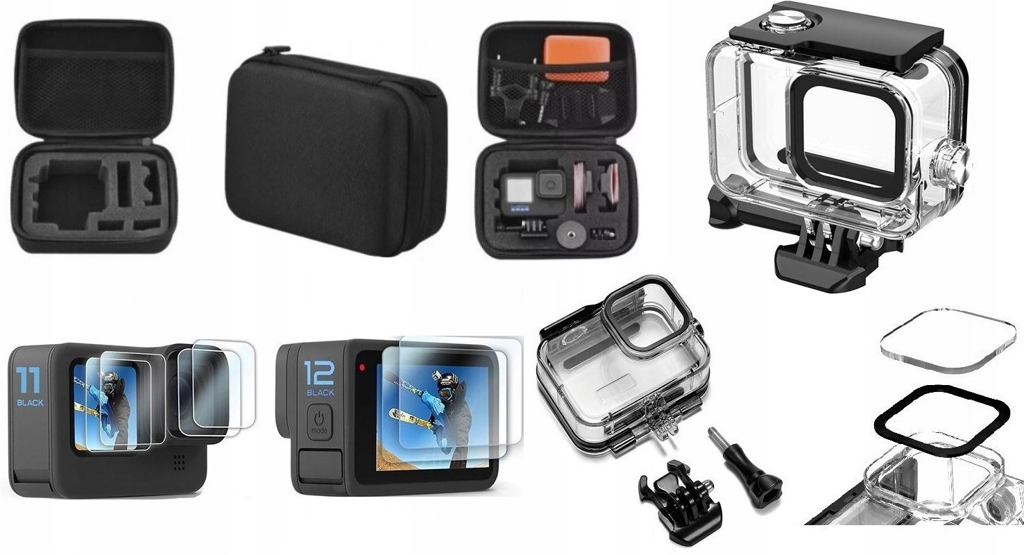 Pouzdro Kamerový Kufr Gopro Hero 13 12 11 10 Action Sklo Waterproofcase