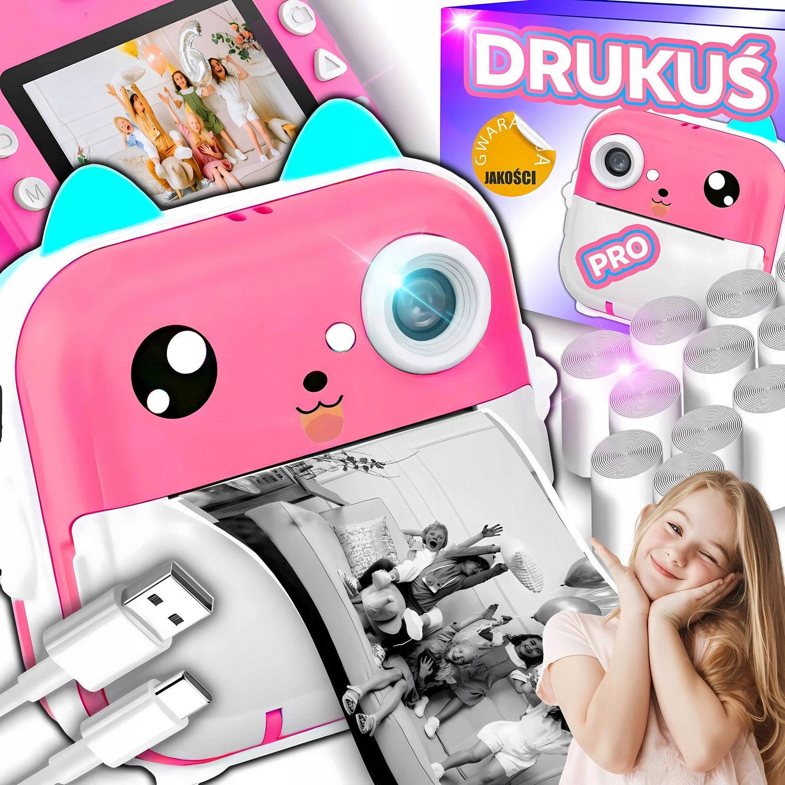 Termální Tiskárna Tisk 3.0 Pro Fotoaparát Pro Fotografie 11 Rolí