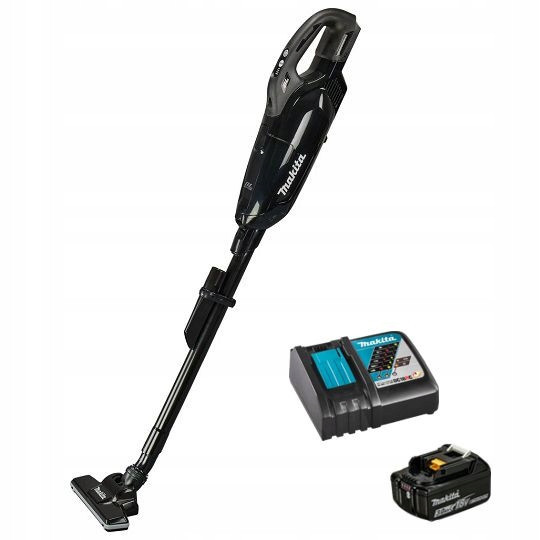 akumulátorový tyčový vysavač 18V, černý, Makita [DCL285FRFB] 3,0Ah