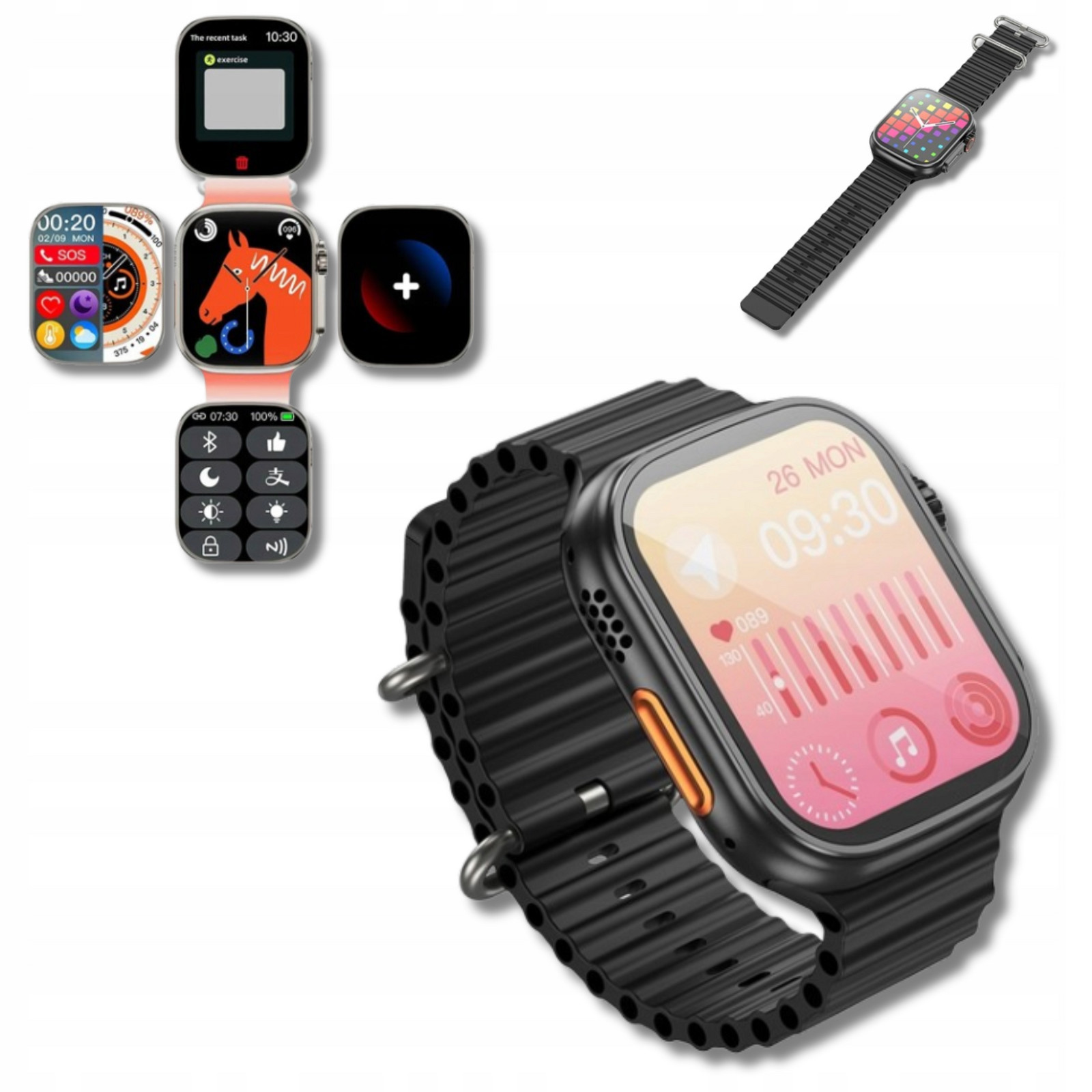 Chytré Hodinky 4G Bluetooth 5.0 Unisex 1,96 Cala V jazyce Pl Monitorování zdraví