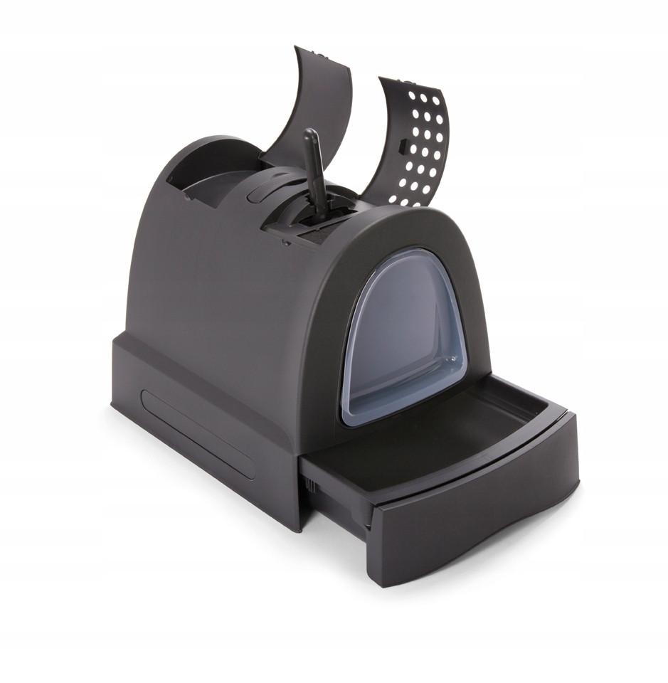 Toaleta pro kočky Kyveta Zuma Second Life Eco Černá Italská Premium