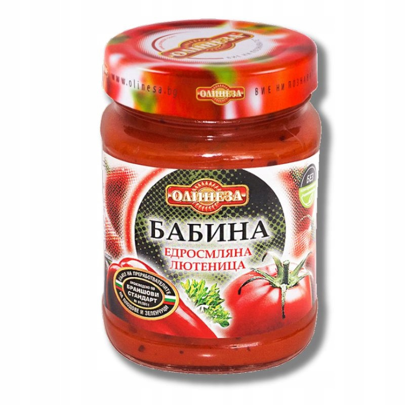 Bulharská lutenica sada 4 druhů, velké kusy zeleniny 4 X 250g