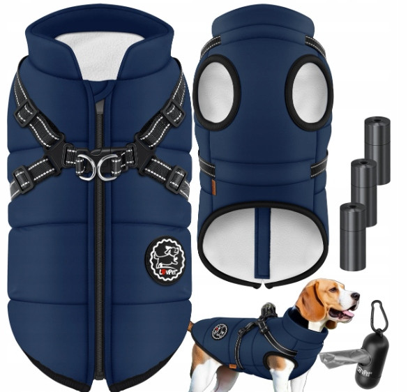 Bunda Obleček Pro Psa Lovpet Tmavě Modrá M Hmotnost Psa 5-7 Kg