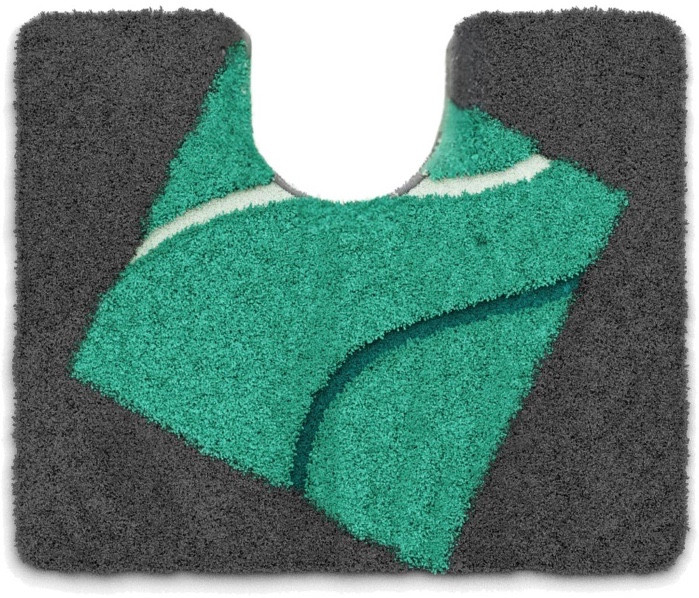 BATEX NIMA - Koupelnová předložka zelená Rozměr: 50x60 cm s výřezem pro WC