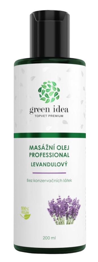 TOPVET levandulový masážní olej 200 ml