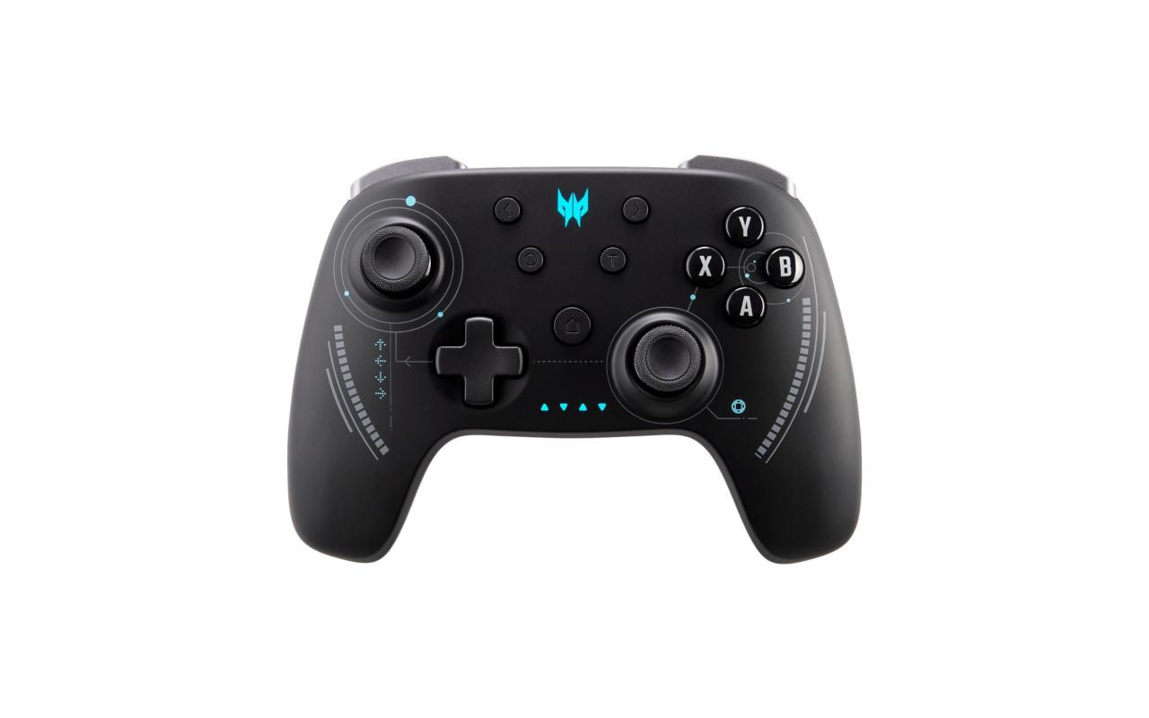 ACER PREDATOR WIRELESS GAMING CONTROLLER BLACK PGR300 - asymetricky umístěné analogové joysticky, 16 tlačítek