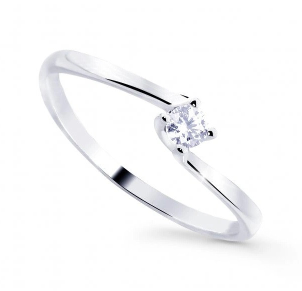 Cutie Diamonds Půvabný zásnubní prsten ze zlata s diamantem DZ8013-10-X-2 61 mm