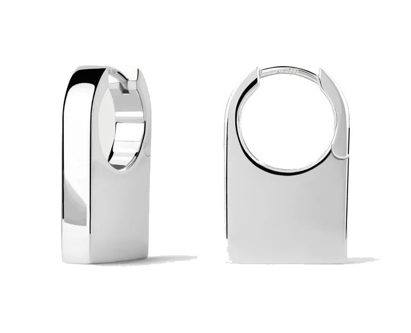 PDPAOLA Originální stříbrné náušnice Chicago Essentials AR02-C33-U