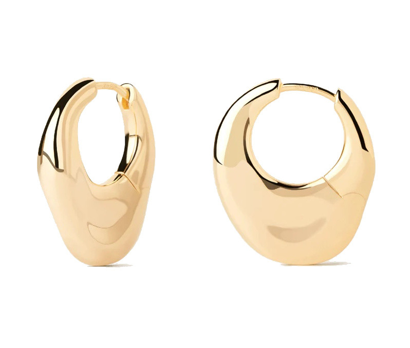 PDPAOLA Módní pozlacené náušnice Volcano Essentials AR01-C29-U