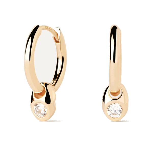 PDPAOLA Stylové pozlacené náušnice Delta Essentials AR01-C26-U