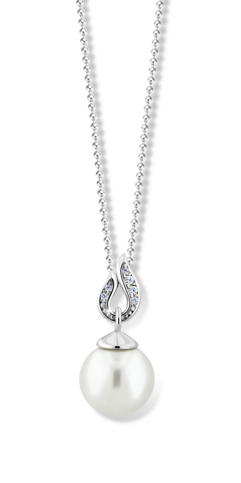 Cutie Jewellery Působivý perlový přívěsek z bílého zlata Z6297-3153-40-X-2