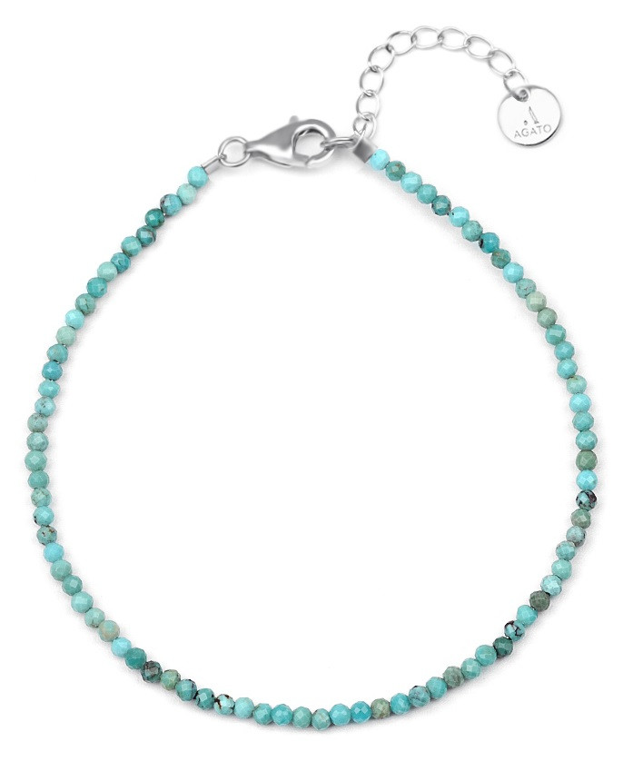 Agato Minerální náramek s tyrkysem Hubei POL-B18/21L