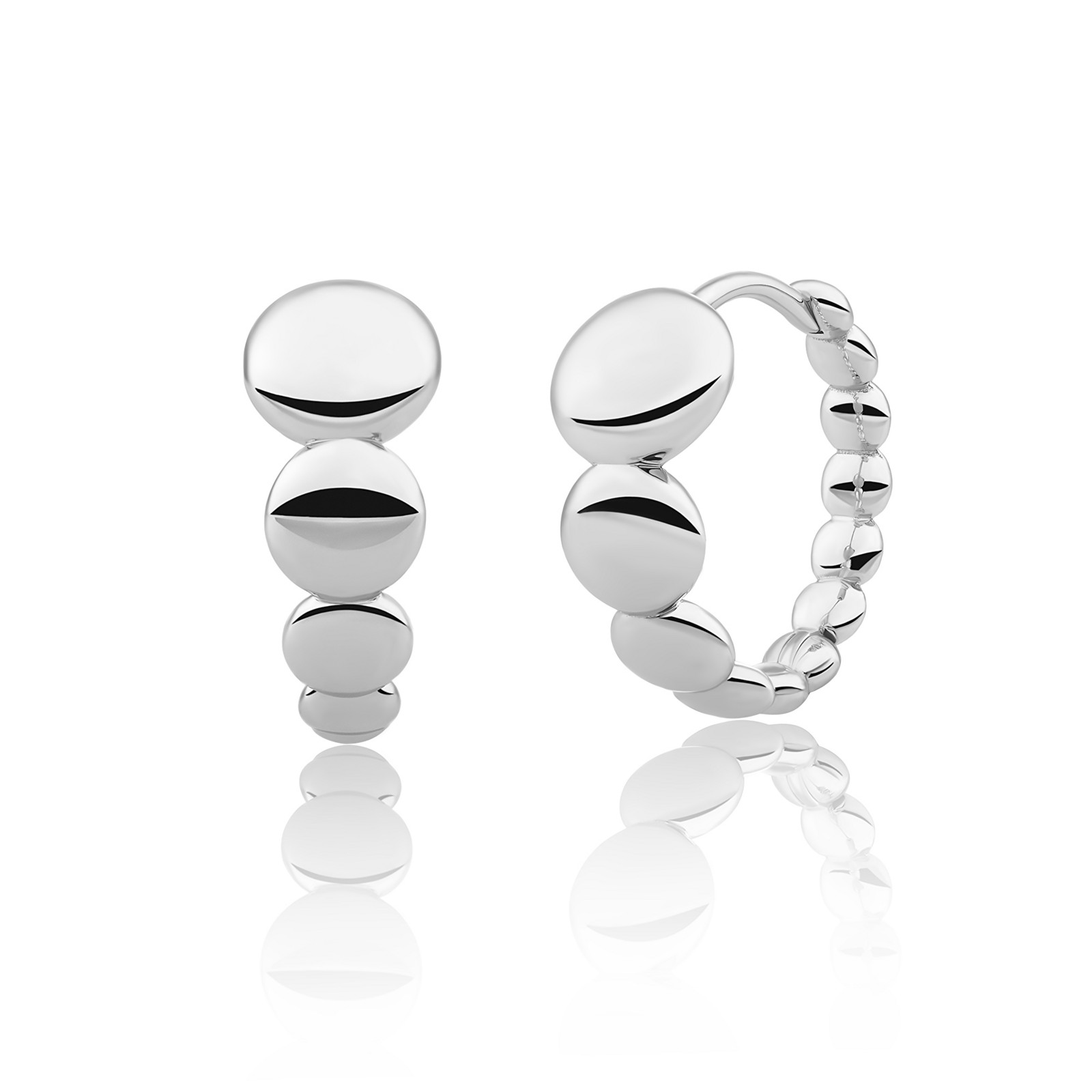 Sparkling Jewels Originální stříbrné kruhy EAS33