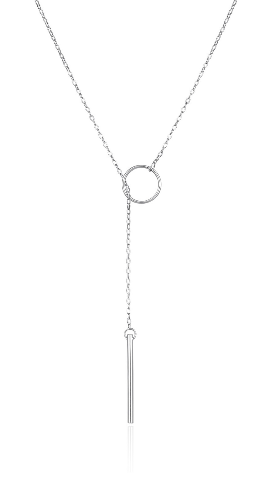 Agato Minimalistický stříbrný náhrdelník pro ženy AGT-N006W