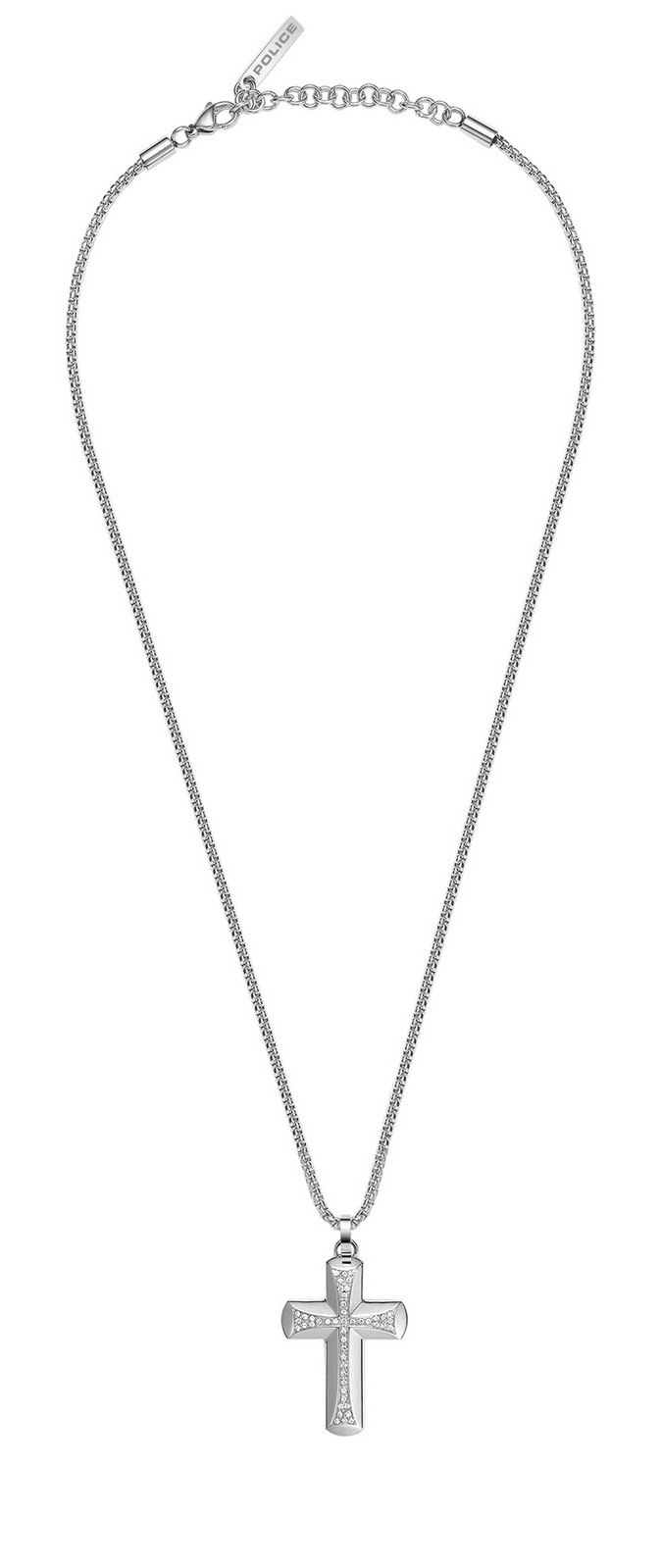 Police Pánský ocelový náhrdelník Křížek Crossroads PEAGN0037701
