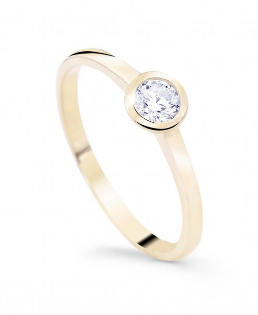 Cutie Jewellery Minimalistický prsten ze žlutého zlata Z8004-10-X-1 49 mm