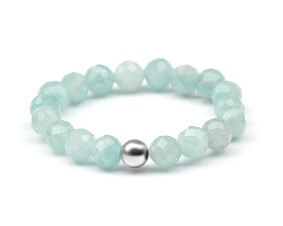 Agato Minerální prsten s amazonitem POL-R08 49 mm