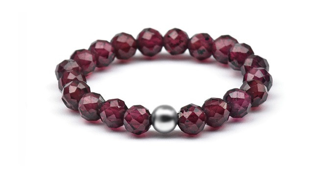 Agato Minerální prsten s granátem POL-R11 60 mm