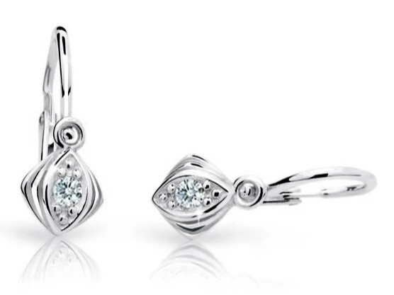 Cutie Diamonds Dětské náušnice z bílého zlata s brilianty DC1897-10-00-X-2