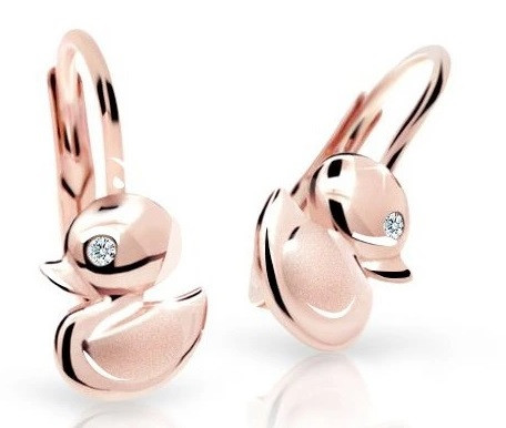 Cutie Diamonds Dětské náušnice z růžového zlata s brilianty DC1954-10-00-X-4