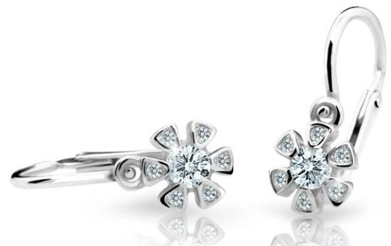 Cutie Diamonds Dětské náušnice z bílého zlata s brilianty DC2156-10-00-X-2