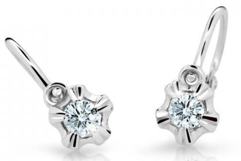 Cutie Diamonds Dětské náušnice z bílého zlata s brilianty DC2158-10-00-X-2