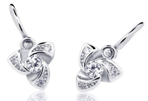 Cutie Diamonds Dětské náušnice z bílého zlata s brilianty DC2203-10-00-X-2