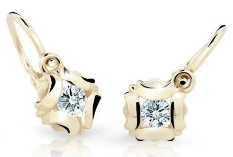 Cutie Diamonds Dětské náušnice ze žlutého zlata s brilianty DC2216-10-00-X-1