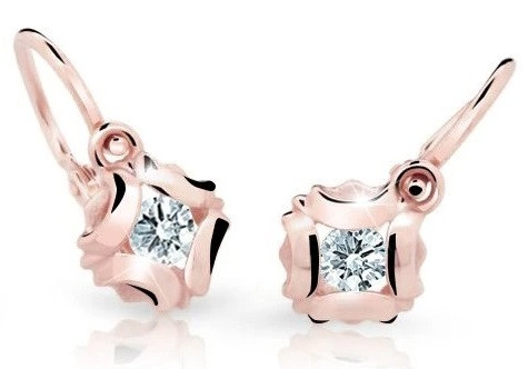 Cutie Diamonds Dětské náušnice z růžového zlata s brilianty DC2216-10-00-X-4