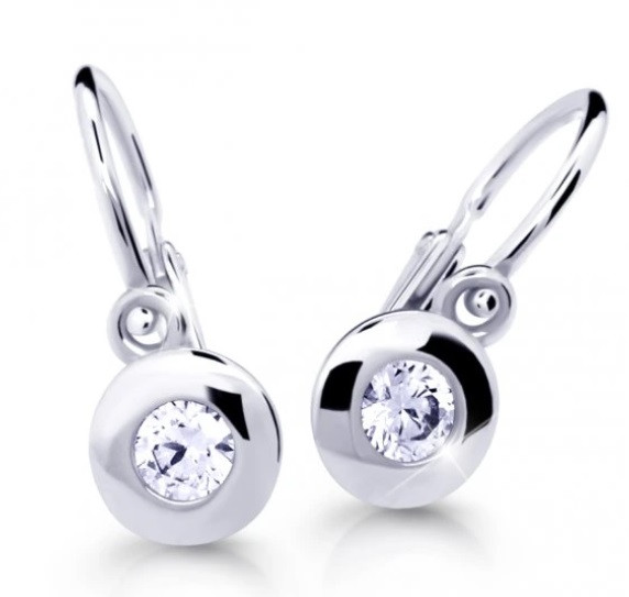 Cutie Diamonds Slušivé dětské náušnice z bílého zlata s brilianty C2589-10-10-X-2-D