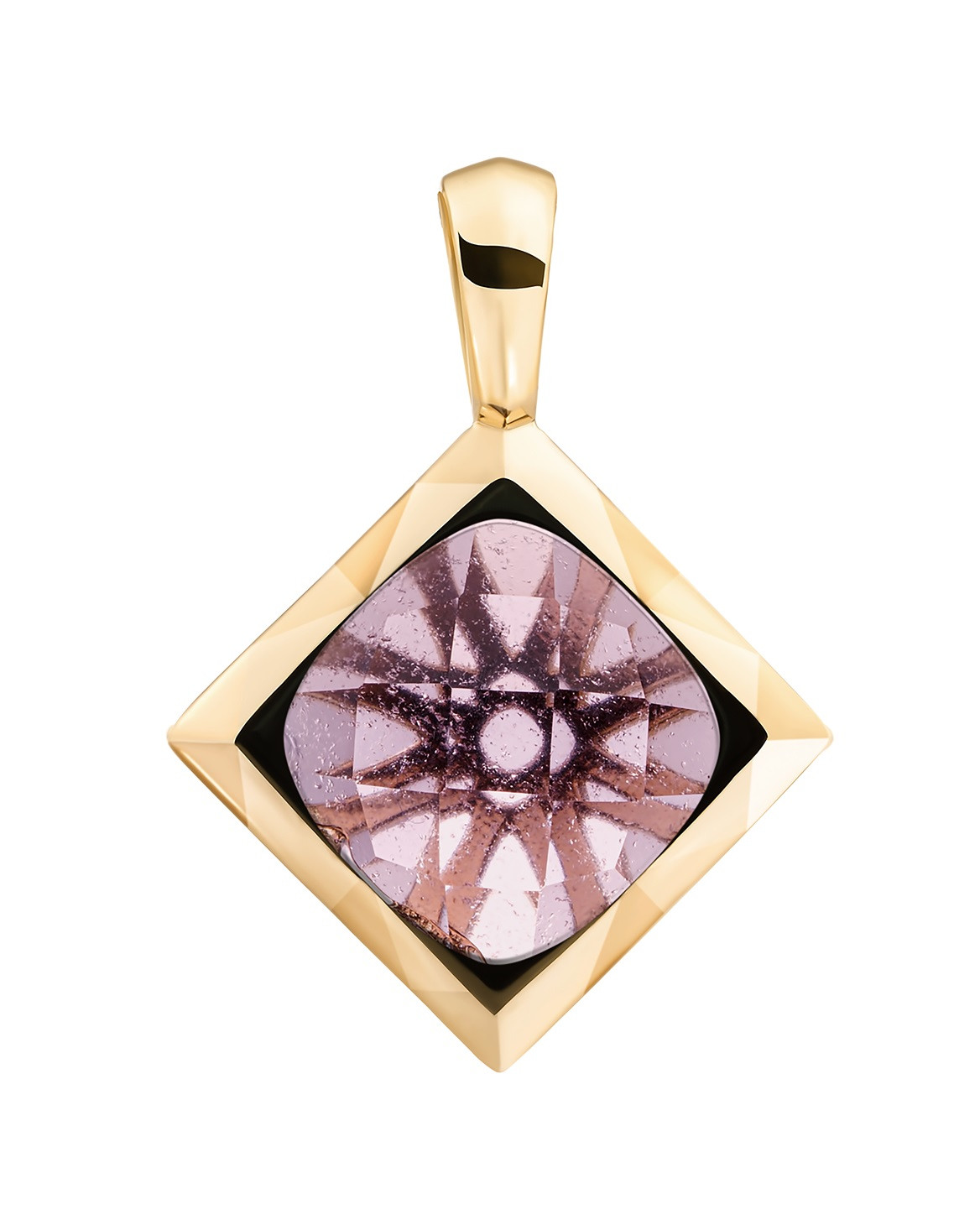 Sparkling Jewels Pozlacený přívěsek s růženínem SPG32-G59