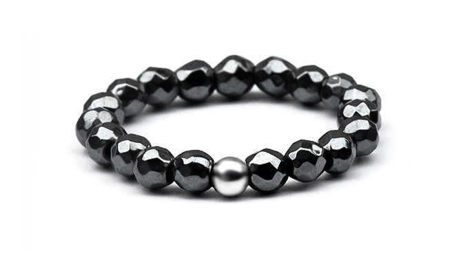 Agato Minerální prsten s hematitem POL-R13 52 mm