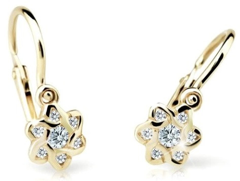 Cutie Diamonds Dětské zlaté náušnice s brilianty DC2149-10-00-X-1
