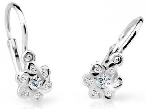 Cutie Diamonds Dětské náušnice z bílého zlata s brilianty DC2149-10-00-X-2