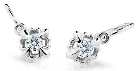 Cutie Diamonds Slušivé dětské náušnice z bílého zlata s brilianty DC2212-10-00-X-2