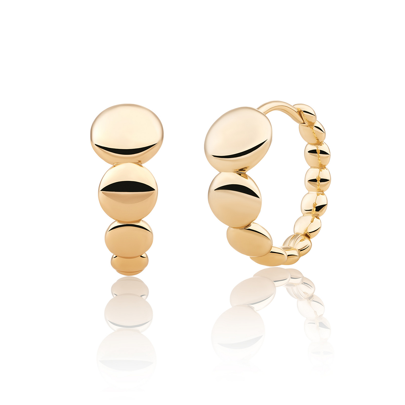 Sparkling Jewels Originální pozlacené kruhy EAG33