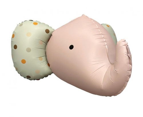 Foliový balonek 3D Slon, růžový 63 x 50 cm
