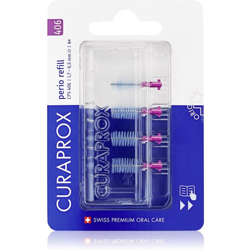 CURAPROX CPS 406 Perio Plus refill mezizubní kartáčky 4 ks