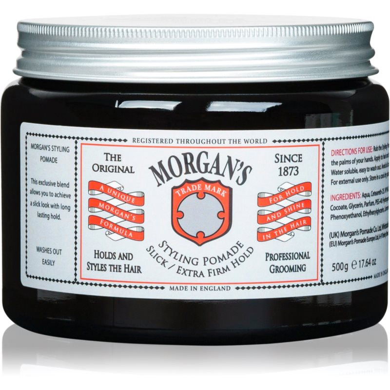 Morgan's Styling Pomade Slick and Extra Firm Hold pomáda na vlasy s extra silnou fixací 500 ml