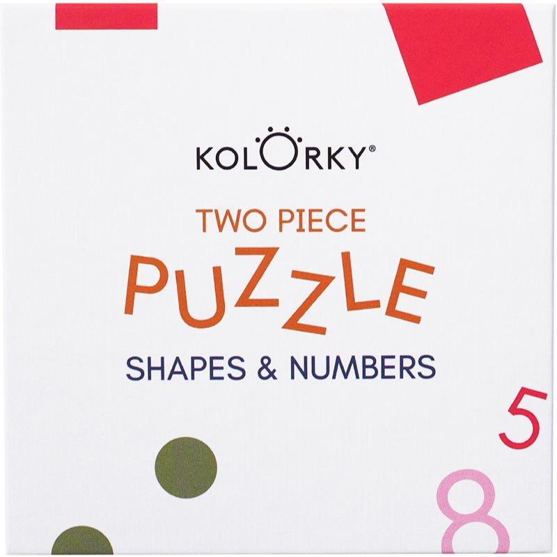 Kolorky Puzzle Two Piece Shapes & Numbers puzzle 10 ks