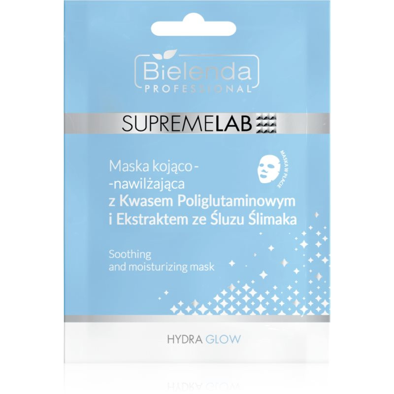 Bielenda Professional Supremelab Hydra Glow hydratační plátýnková maska s hlemýždím extraktem 1 ks