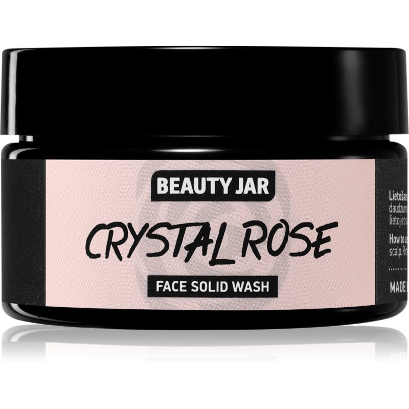 Beauty Jar Crystal Rose čisticí mýdlo na obličej pro rozjasnění pleti 25 g