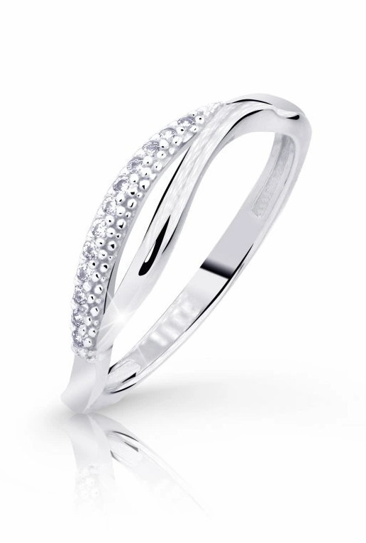 Cutie Diamonds Jemný prsten z bílého zlata s diamanty DZ8054-10-X-2 48 mm