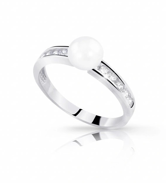 Cutie Jewellery Elegantní prsten z bílého zlata s perlou Z8035-10-X-2 62 mm