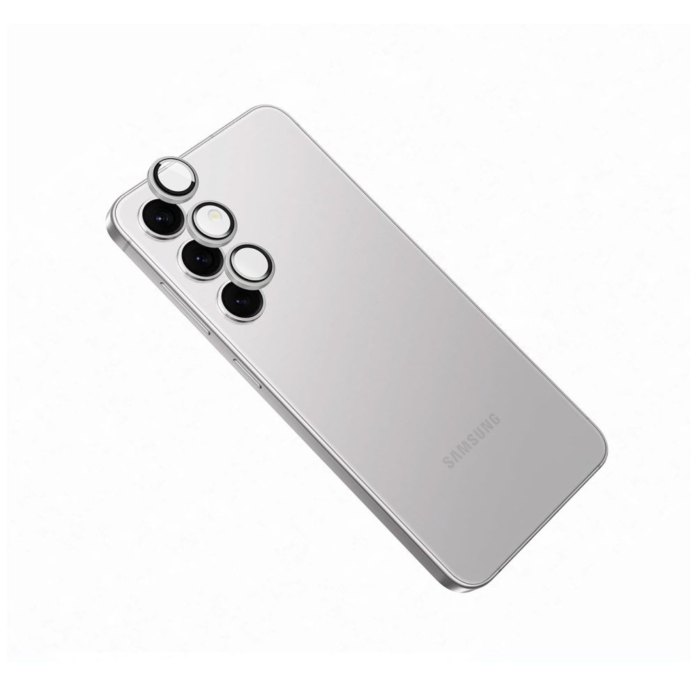 Ochranná skla čoček fotoaparátů Fixed Camera Glass pro Samsung Galaxy A16 4G/5g, stříbrná