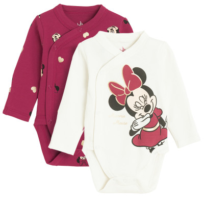 COOL CLUB Body dlouhý rukáv MINNIE MOUSE 2 ks vel. 68