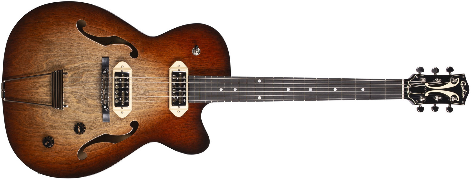 Godin 5th Avenue TL Gold Foil Vintage Burst HG with Bag