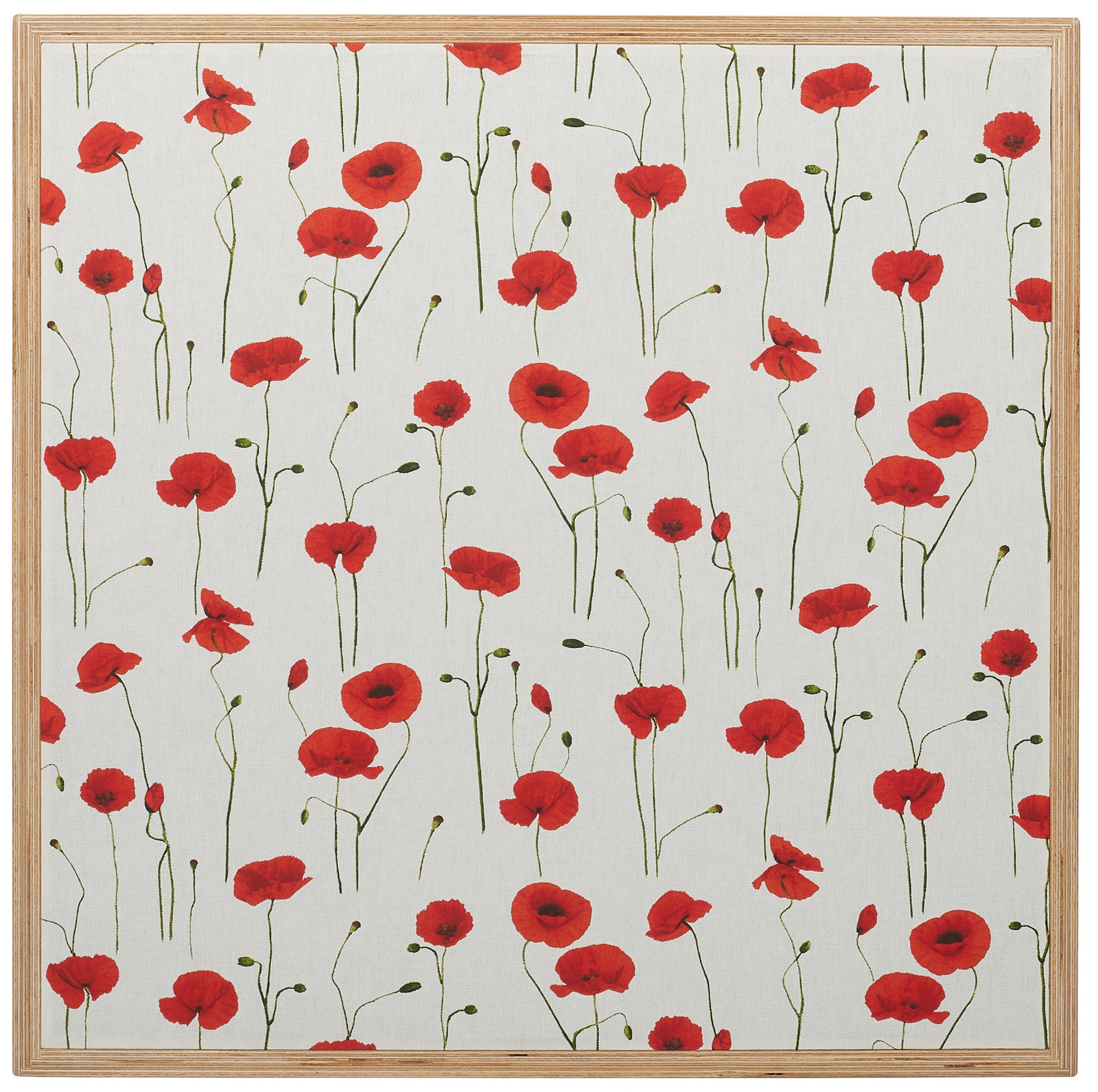 Razzor Acoustics Akustický rám - Vlčí máky ve světlém rámu 600x600