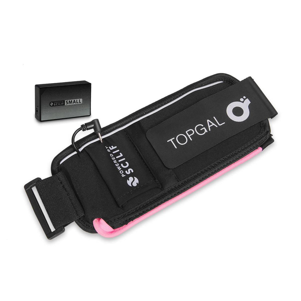 Svítící pás s kontrolní jednotkou Topgal ARMBAND PINK SET